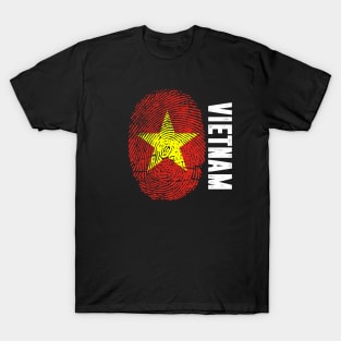 Vietnam Flag Fingerprint My Story DNA Vietnamese T-Shirt